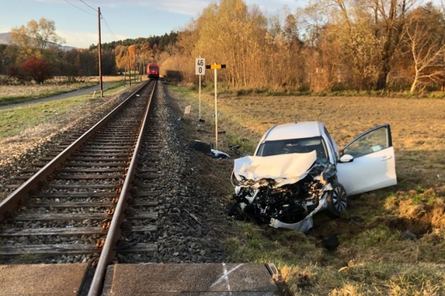 Verkehrsunfall am Bahnübergang