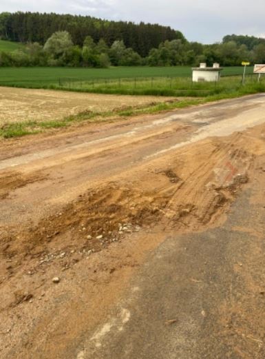 Straßenreinigungen nach kurzen Unwetter