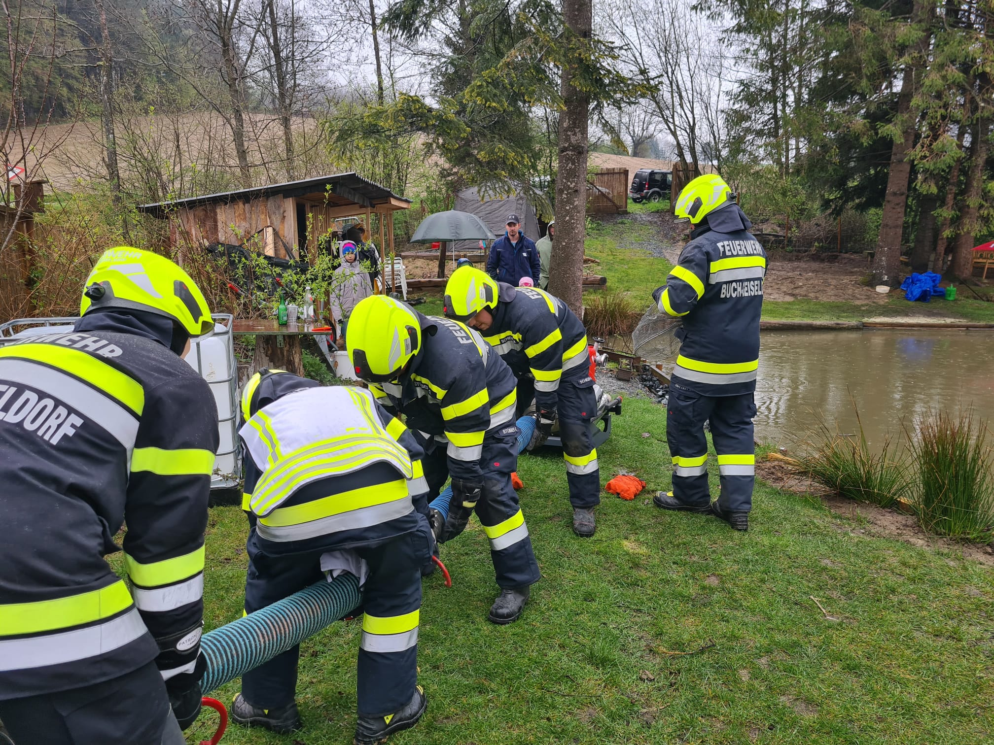 Fischteich Entleerung