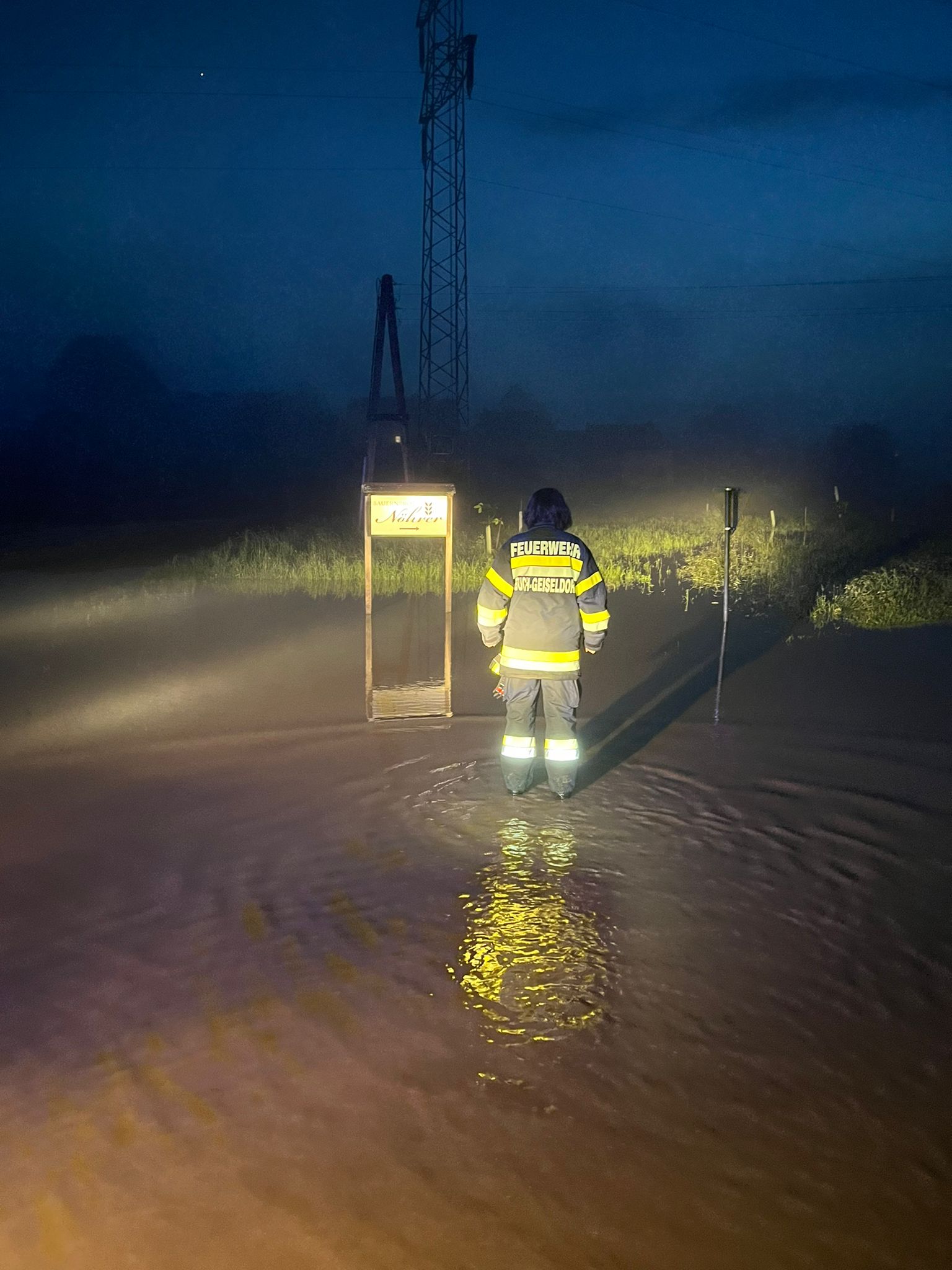 Zahlreiche Überschwämmungen im Ortsgebiet