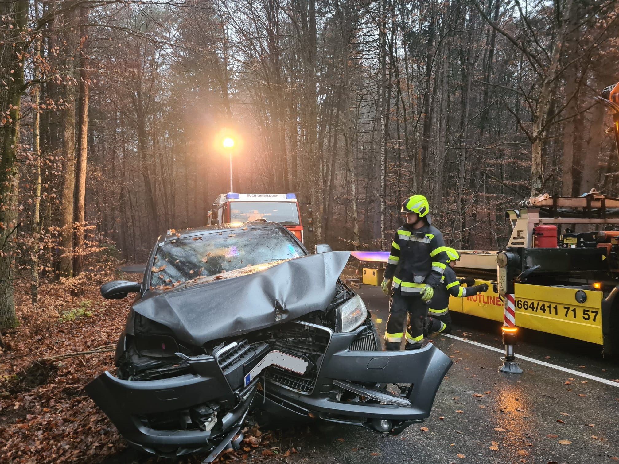 PKW kollidierte mit Baum