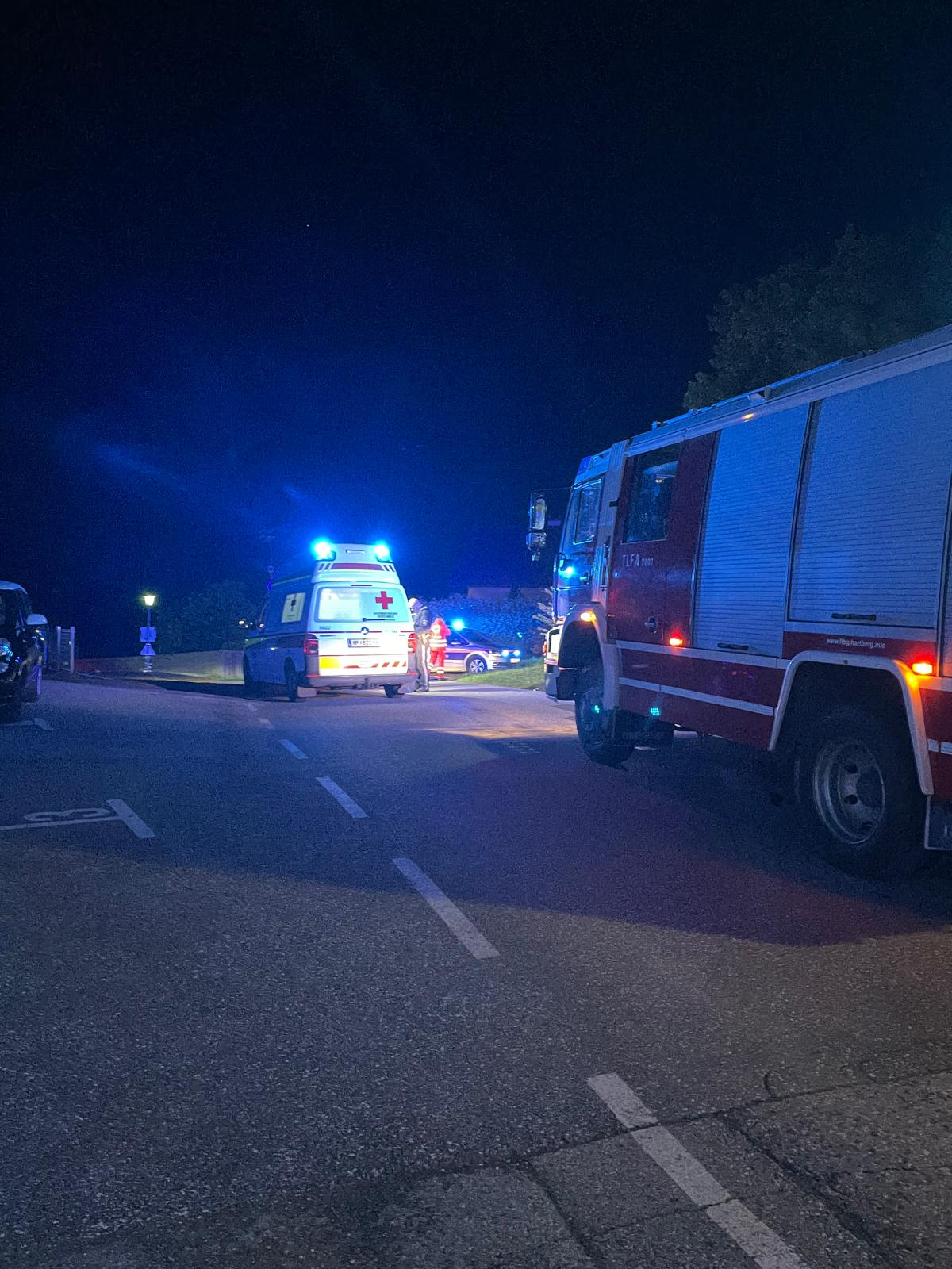 Verkehrsunfall mit einem Moped