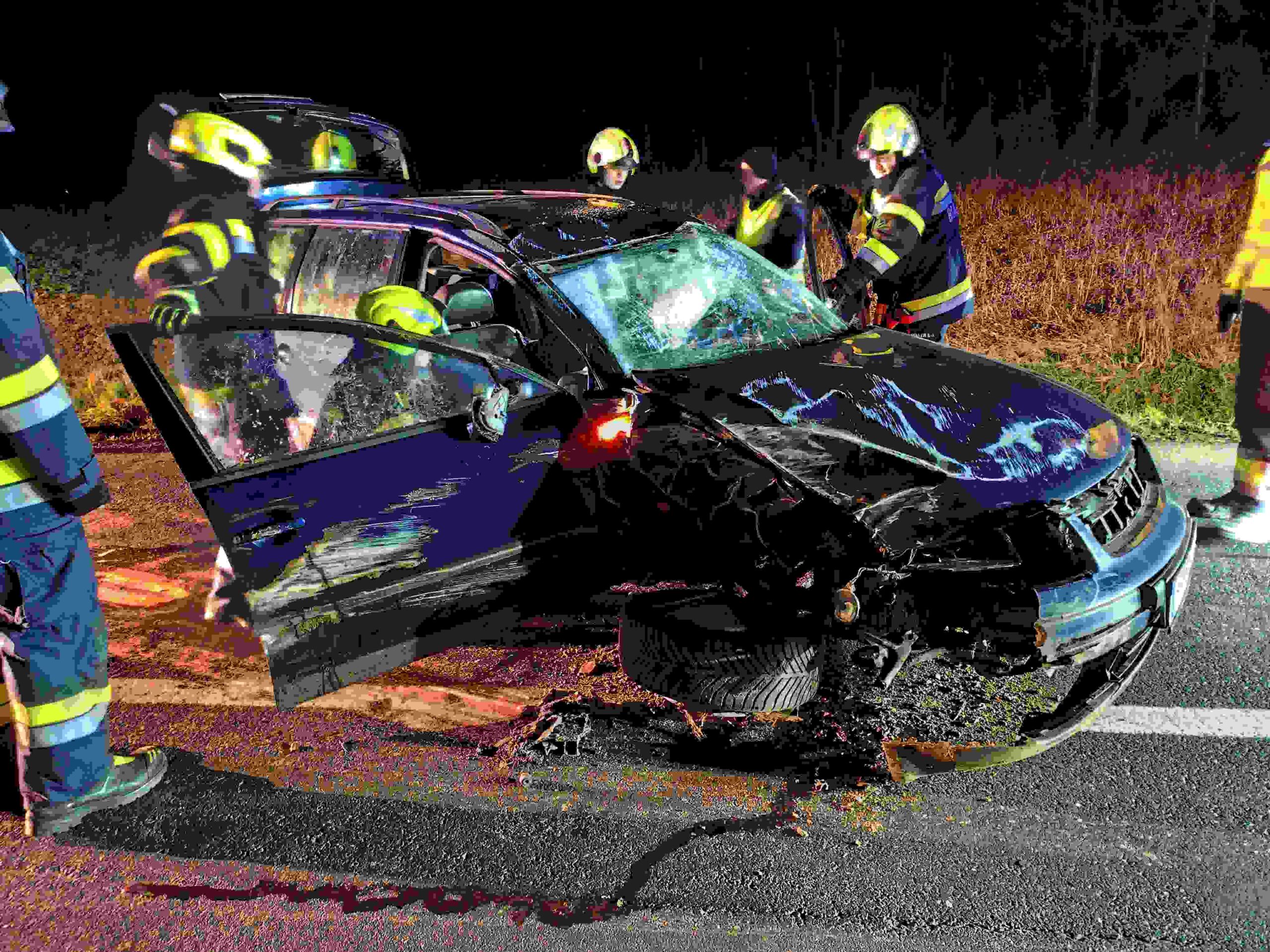 Verkehrsunfall auf der L455