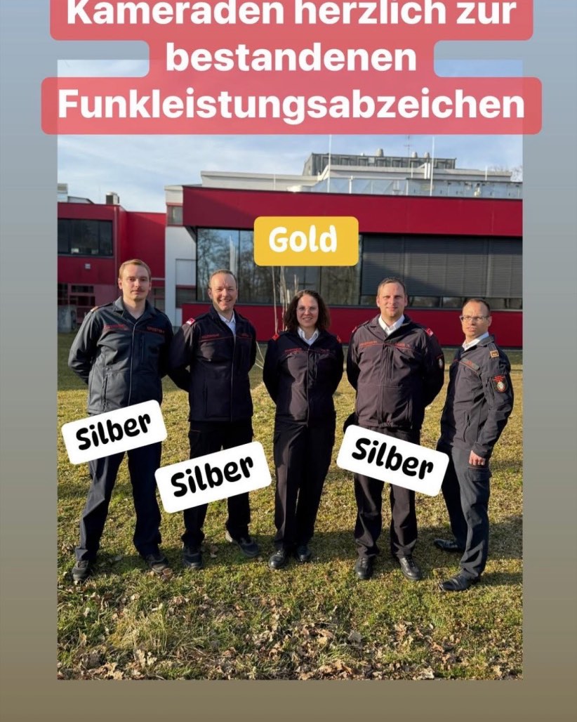 Erfolgreiches Funkleistungsabzeichen